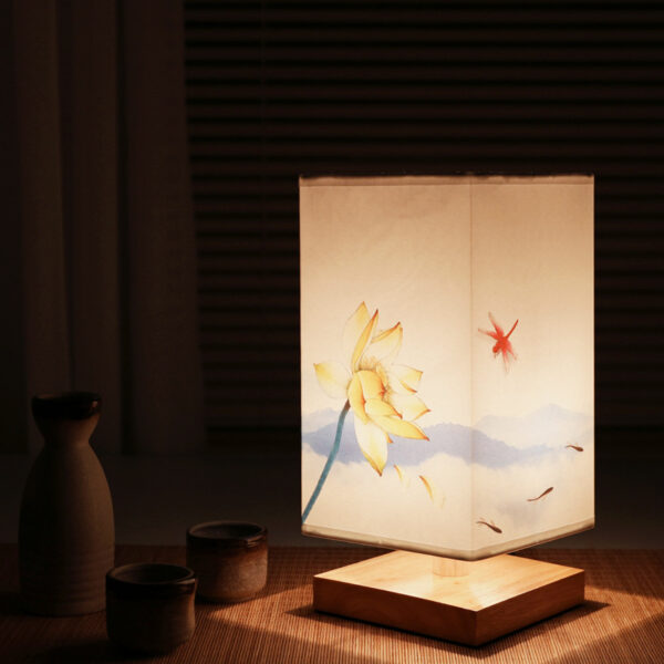 New Chinese Retro Style Bedside Night Light Warm