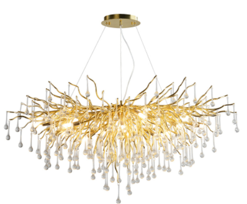 16078271-aae7-44a4-ae2a-db6df0929ec3.jpg Postmodern Light Luxury Chandelier Water Drop Crystal Lamp Atmosphere