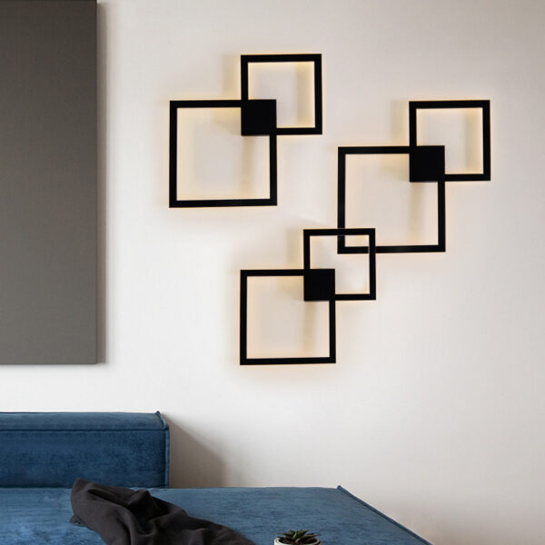 1614058822860.jpg Modern Creative Geometric Square Aisle Wall Decoration Lamps
