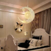 1618916784442.jpg Aluminum Wire Star Moon Chandelier Restaurant Bar Bedroom Warm Lighting Simple Children'S Room Lamps