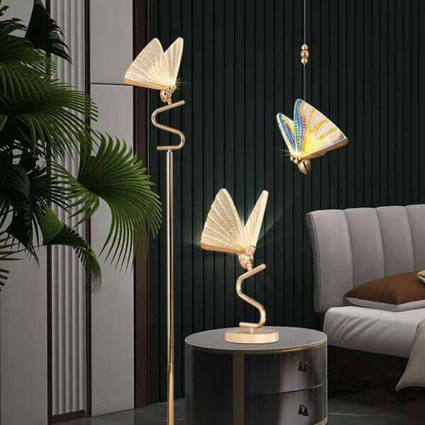 1618987830525.jpg Hot Sale Butterfly Lamp Chandelier for Living Room Bedroom Bedside Staircase Hall Restaurant Art Indoor Lighting Decor