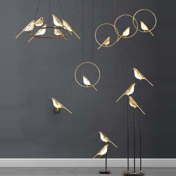 1619070413089.jpg Modern Simplicity LED Wall Lamp Magpie Bird Model Light Sconce Light Indoor Lighting Home Kitchen Bedside Bedroom Living Room