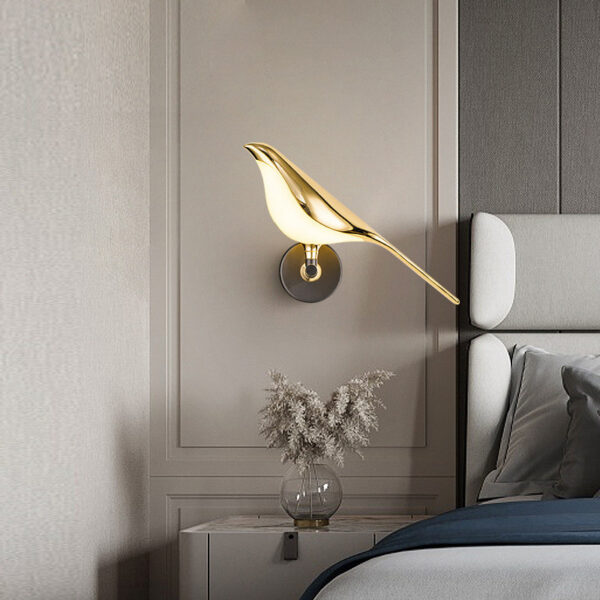 1619070413096.jpg Modern Simplicity LED Wall Lamp Magpie Bird Model Light Sconce Light Indoor Lighting Home Kitchen Bedside Bedroom Living Room