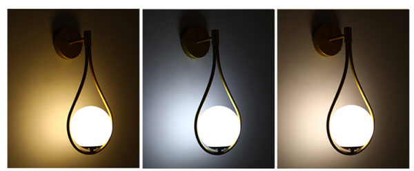 1619581424501.jpg Nordic Bedroom Bedside Led Wall Lamp Golden Personality Home Lighting