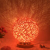2095666585678.jpg Amazon Hot Selling Creative Linen Table Lamp Novel and Unique LED Intelligent USB7 Color RGB16 Color Remote Control Rattan Ball Lamp