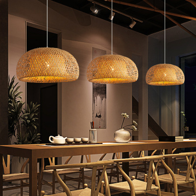 297565652092.jpg Bamboo Woven Simple Japanese Creative Pastoral Chandelier