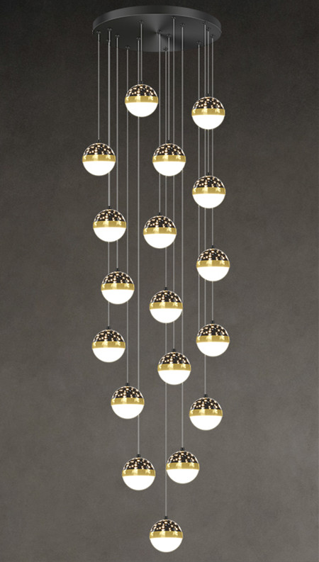 2eb89914-ff3c-4288-8ca2-21ec0a753621.jpg Nordic Luxury Luxury Villa Duplex Staircase Chandelier