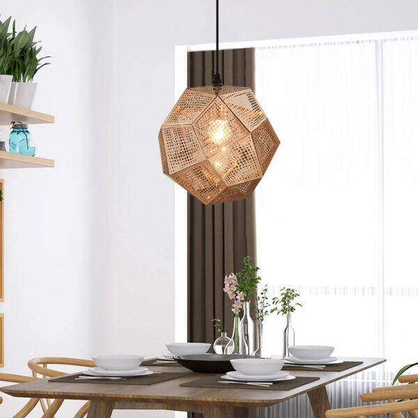 3233cedd-0f2d-459c-ab9b-d47d83103d8c.jpg Pendant Modern Simple Grid Light Shadow Polyhedral Ball