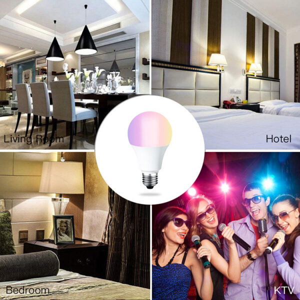 323838437294.jpg LED Smart Wifi Bulb Supports Alexa And Googleled Voice Control Colorful Lights