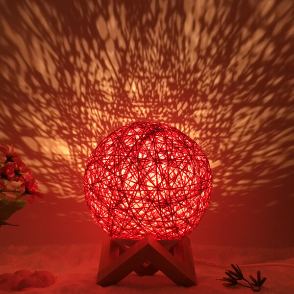 3425482854745.jpg Amazon Hot Selling Creative Linen Table Lamp Novel and Unique LED Intelligent USB7 Color RGB16 Color Remote Control Rattan Ball Lamp