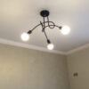 Iron Art Creative Minimalist  Ceiling Lamp Iron Tube Chandelier