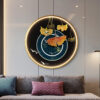 384c4bf7-9b5f-4aea-b4c0-3b4448c6e3d3.jpg Three Dimensional Relief Entryway Decorative Painting Lamp Circular Background Wall Landscape Mural Lamp