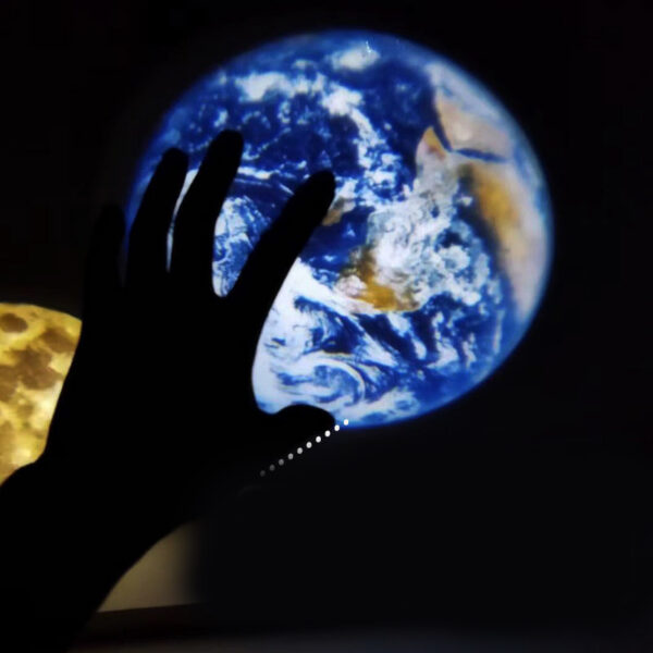 3e5f0d13-ff35-495a-aea4-7c43f3449687.jpg 2 In 1 Star Projector Earth And Moon Projection Lamp 360 Rotating Bracket USB Led Night Light For Bedroom Decoration