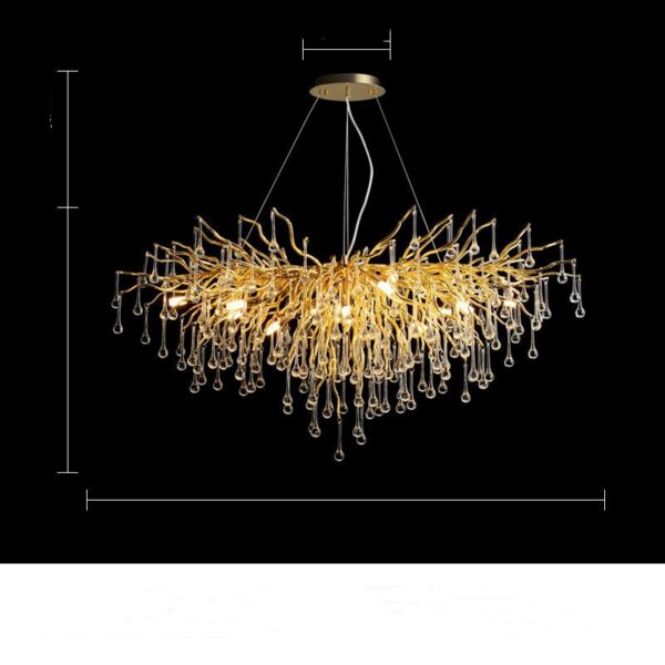 48f216ab-2692-416d-ac41-dbc445e36e41.jpg Postmodern Light Luxury Chandelier Water Drop Crystal Lamp Atmosphere