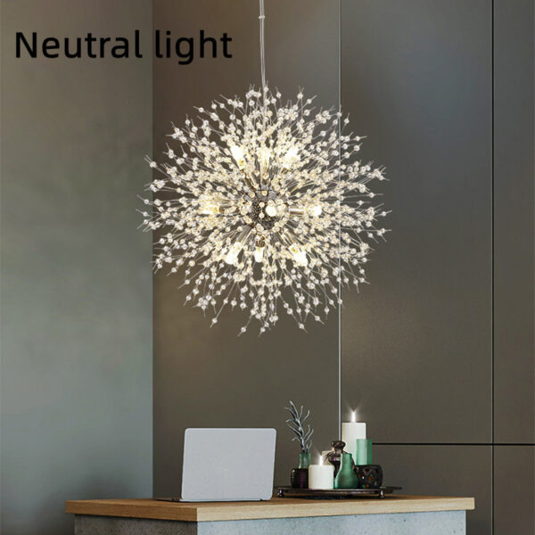 595356fb-0f70-4803-95c3-363a9e1dda6e.jpg Dandelion Crystal Chandelier Restaurant Bedroom Clothing Shop Lighting