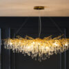5d51ca16-00ef-4761-9a57-66c01d79b45d.jpg Postmodern Light Luxury Chandelier Water Drop Crystal Lamp Atmosphere