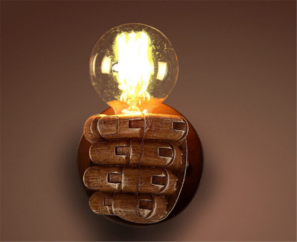 66044345176.jpg Fist resin wall lamp creates decorative wall lamp