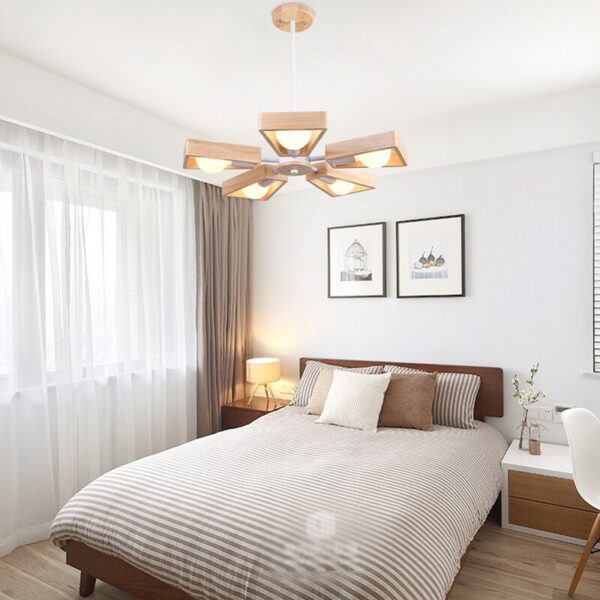 668171875259.jpg Solid wood bedroom Chandelier