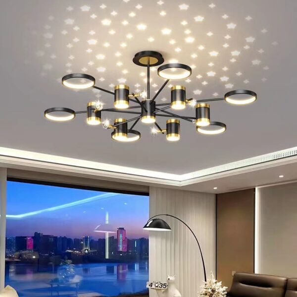 8a50de3f-50ec-4340-85fa-f327641b2882.jpg Light Luxury Chandelier Nordic Star Lamp Combination Whole House Package