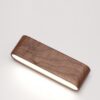 Nordic Black Walnut Solid Wood LED Table Lamp Key Holder Rechargeable Desk