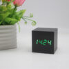 8de54fd5-8a3e-4cfa-a4da-9cb08f558244.jpg Minimalist Cube shaped sound-sensitive wooden digital clock with temperature display