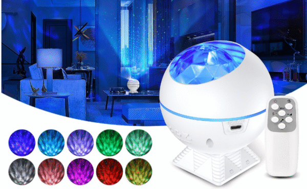 953948829812.png Voice Control Spherical LED Vehicle Watermark Starry Sky Projection Lamp Galaxy Projector
