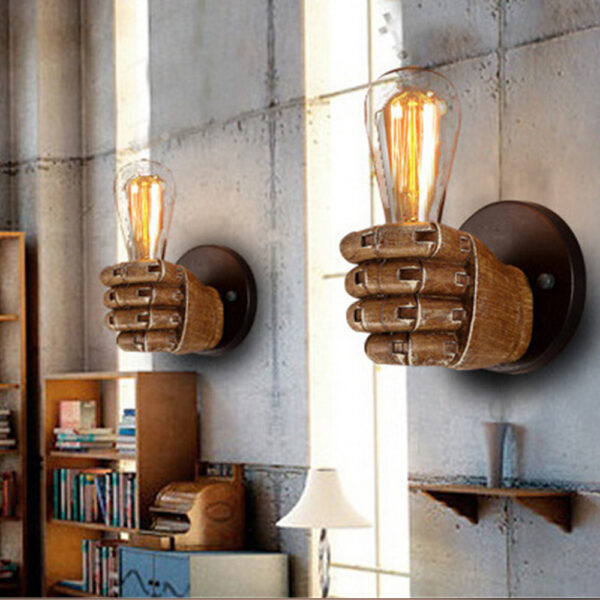 971503146231.jpg Fist resin wall lamp creates decorative wall lamp