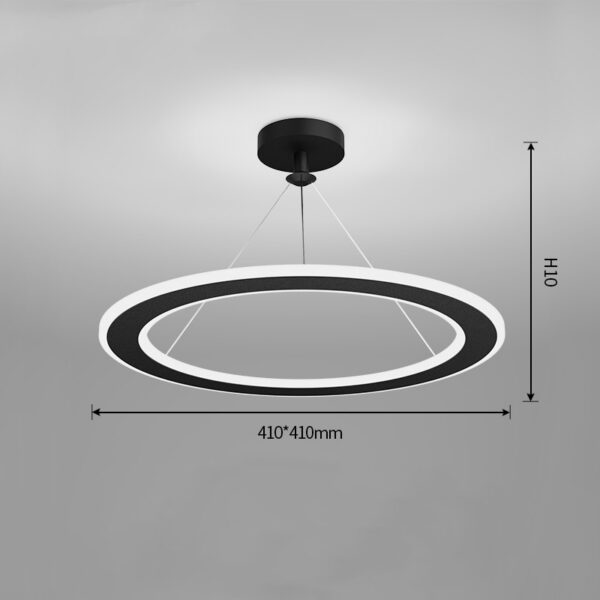 Simple Modern Circular Bedroom Study Chandelier