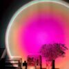 Rechargeable Rainbow Projection Lamp Sunset Lamp Projection Atmosphere Sunset Lamp